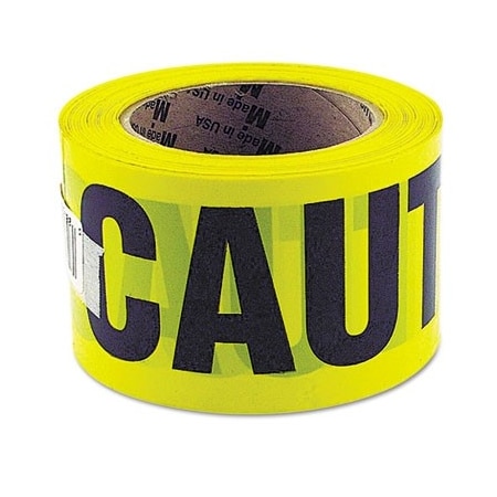 Great Neck 3" X 1000' Caution Tape, Black Letters With High Viz Yellow Background 10379